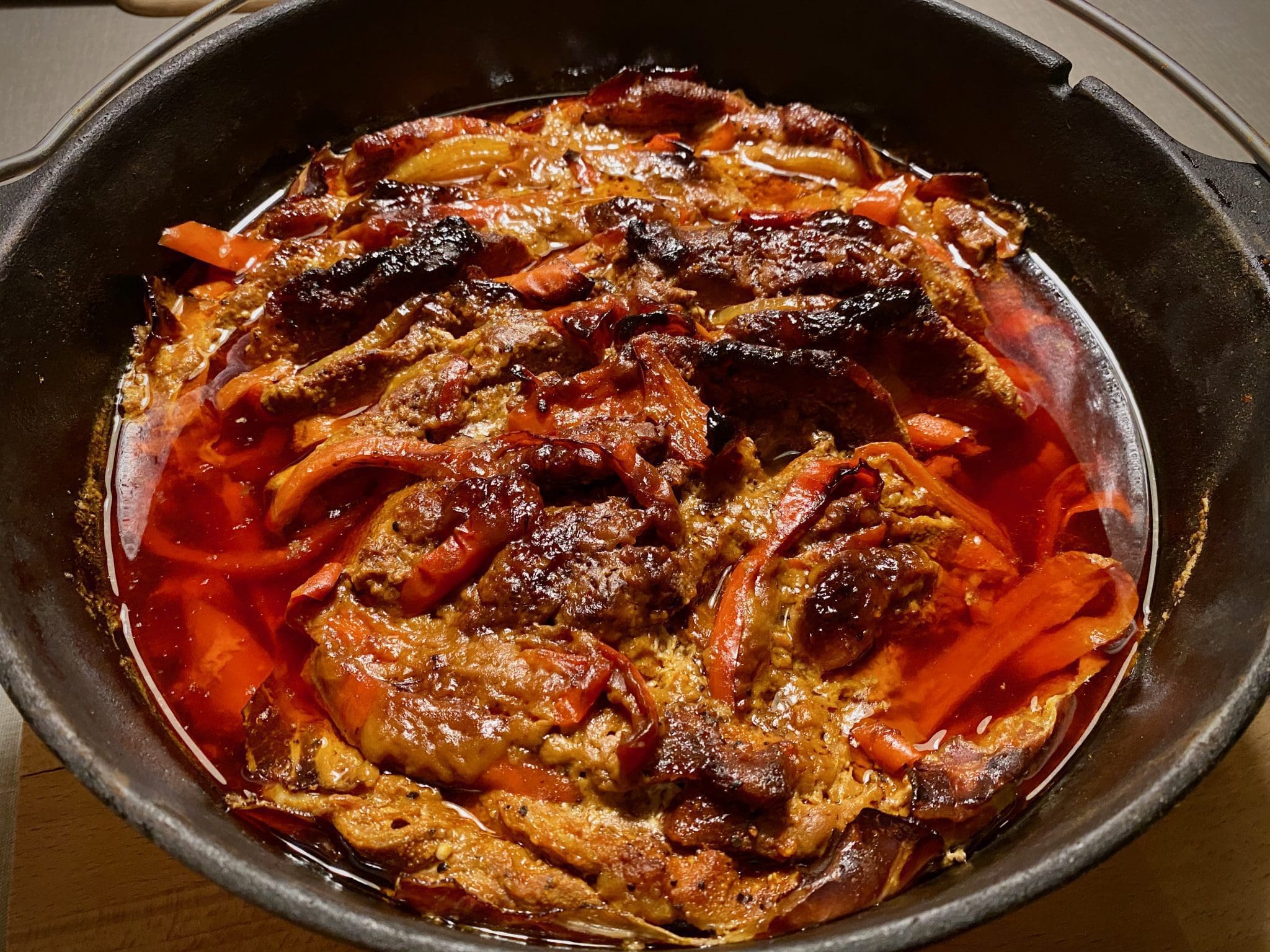 Schichtfleisch aus dem Dutch Oven Big J's BBQ